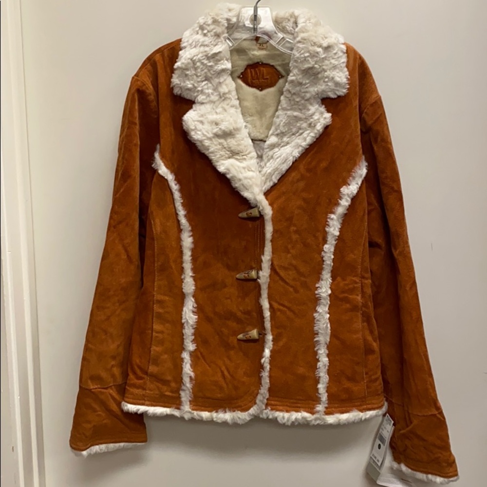 Wilsons Leather Rust and White Jacket